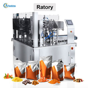 Automatic Rotary Packing Machine Doypack Standup Zipper Pouch Granule Powder Liquid Filling Rotary Premade Bag Packaging Machine