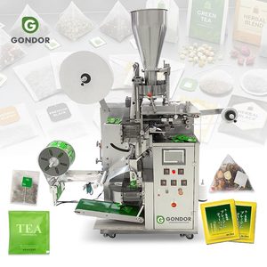 Full Automatic Low Cost Coffee Seal Filter Drip Tea Bag Pack Make Packaging Machine with String and Tag