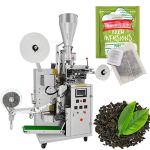 Automatic Nylon Filter Paper Small 3 Side Sealed Sachet Dip Teabag with Tag and String Loose Leaf Green Tea Bag Packing Machine