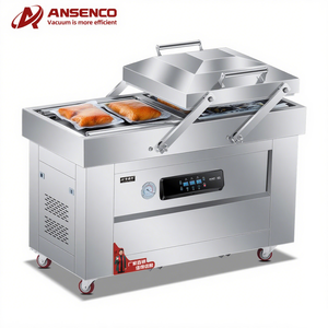 Large Automatic Multifunctional Food Double-chamber Vacuum Filling Wrapping Sealing Machine