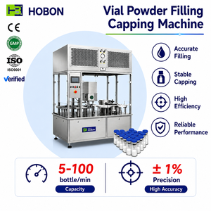 Automatic Bottle Powder Filling Machine For 1-100g Micro Dosing Vial Powder Dry Auger And Liquid Filler